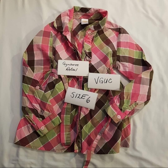 Gymboree girls belted button up size 6 - Picture 1 of 2